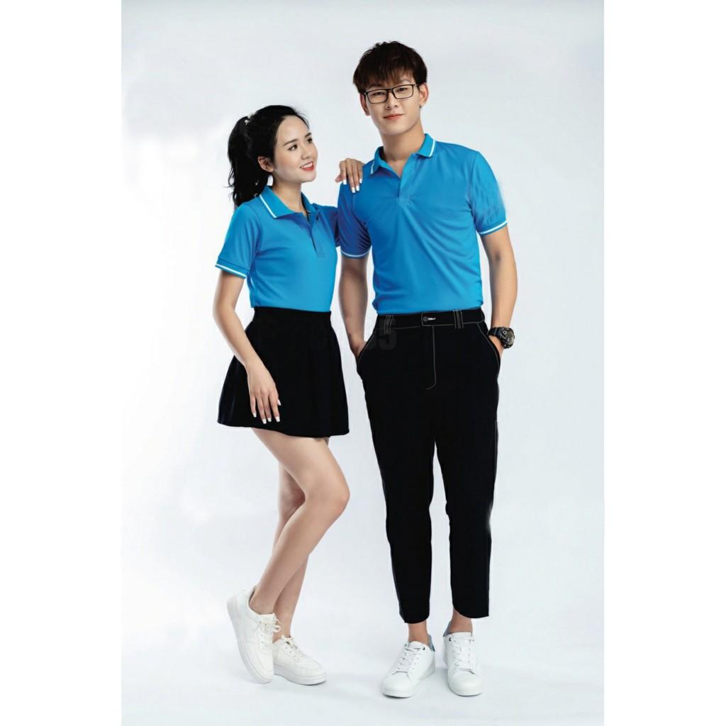 Áo POLO cá sấu chất lascote thải mỏng thoáng mát, Áo thun cổ bẻ UNISEX