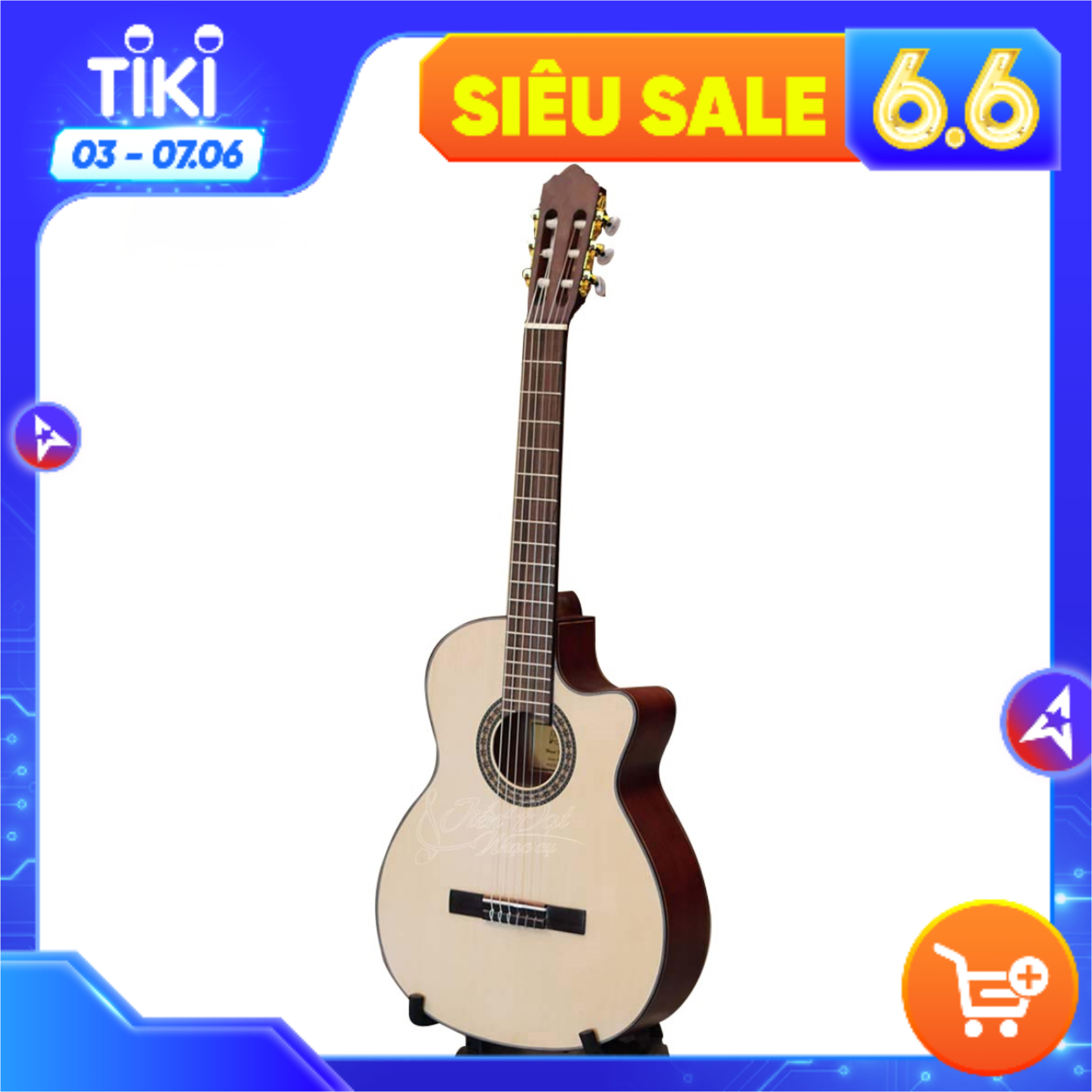 ĐÀN CLASSIC GUITAR VIỆT NAM GC-18 HL, Gỗ thông chất lượng cao