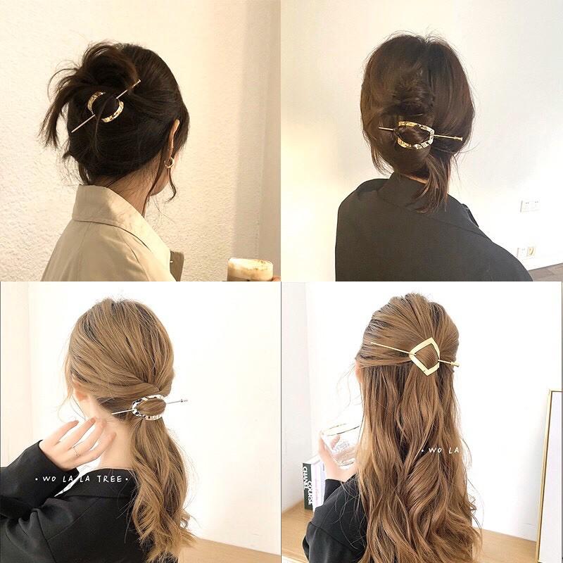 KẸP TÓC KIM LOẠI PHỐI TRÂM CÀI SIÊU SANG HOT TREND Tatitava