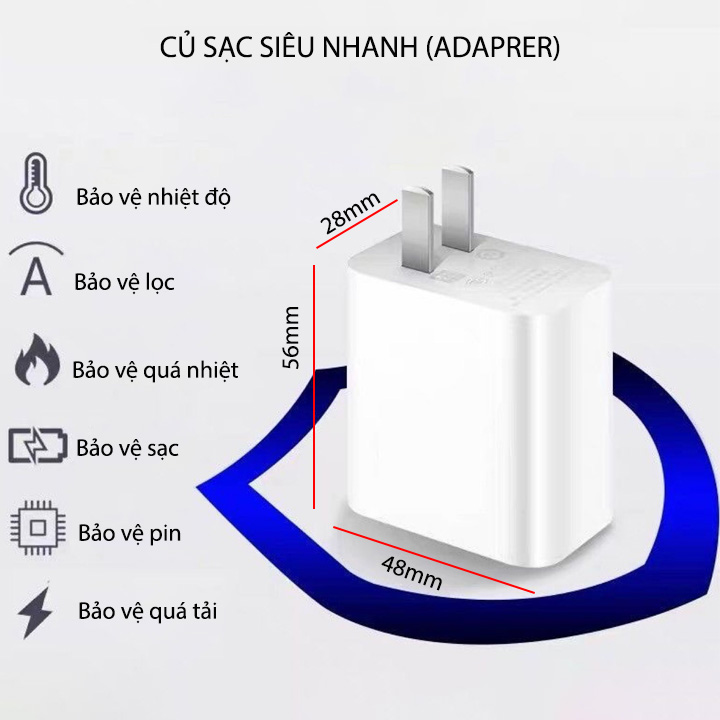 Củ sạc siêu nhanh loại 67-120W tùy chọn (Adapter