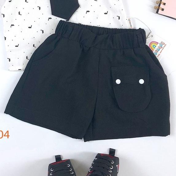 Set đồ cho bé- Áo cộc thun xanh nhạt có cổ và quần đũi đen cho bé của COCANDY mã AT117252, QD106104( chưa kèm cà vạt