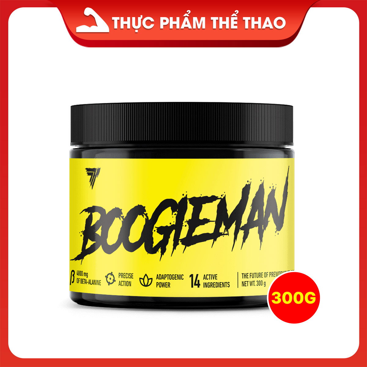 Pre-Workout TREC BOOGIEMAN 300g - Thương Hiệu Trec Nutrition - Nhiều Hương Vị