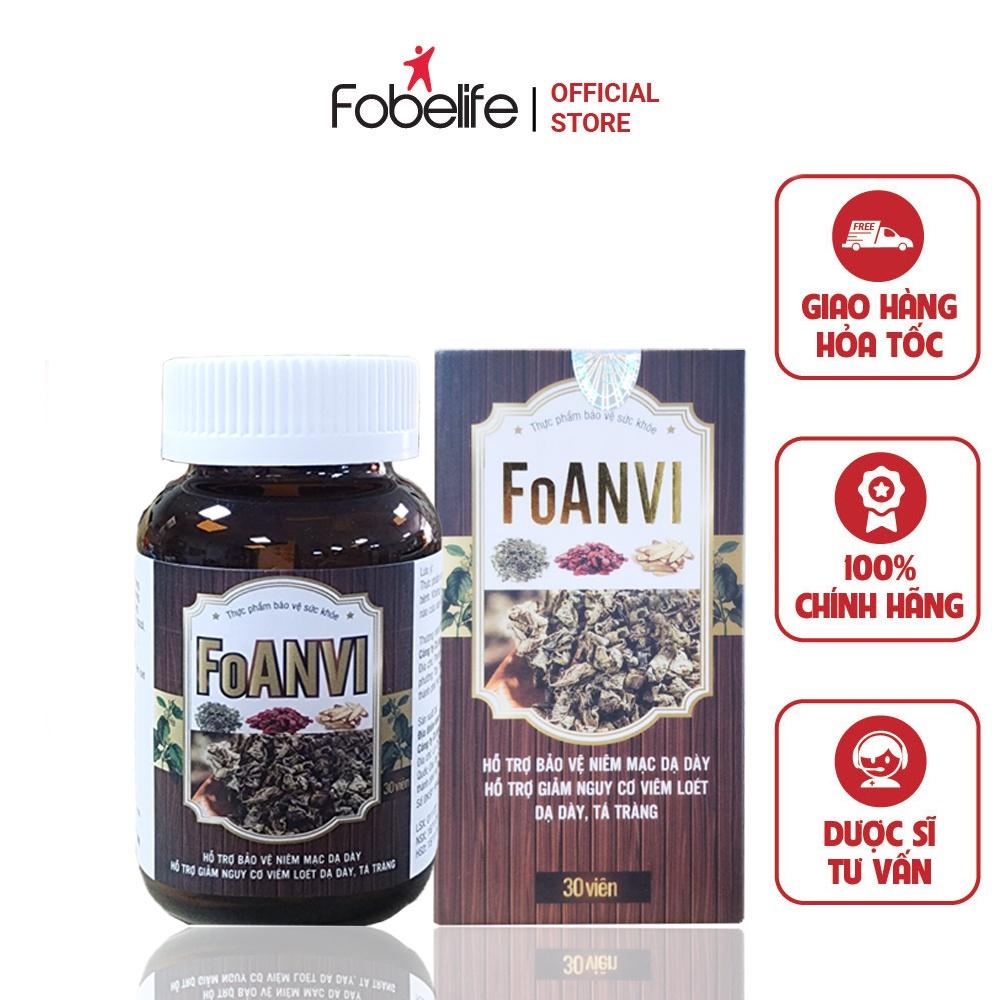 Viên Uống Hỗ Trợ Bảo Vệ Niêm Mạc Dạ Dày Tá Tràng FoAnvi Fobbe - Hộp 30 Viên