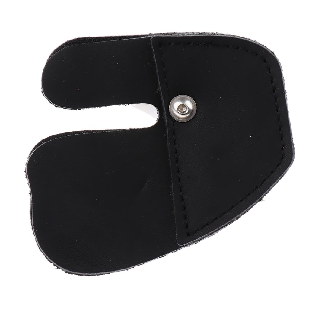 Leather Archery Bow Finger Tab Protector Shooting Finger Guard Right Hand