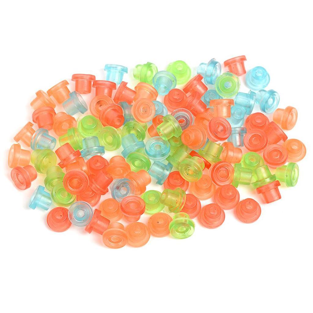 2X 100Piece Colorful Tattoo Needle Machine Gun Grommets Nipples T Pin Eye Pads