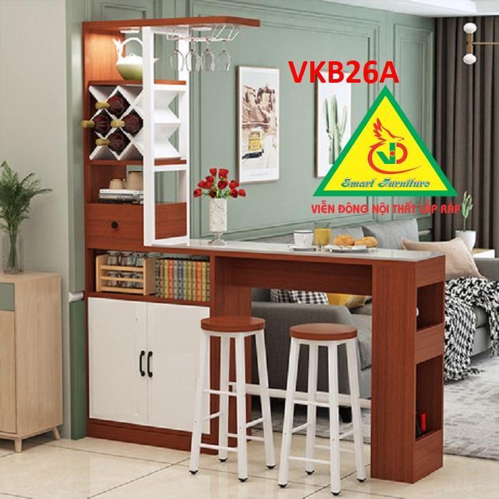 Quầy bar mini kết hợp tủ rượu VKB026A  - Nội thất lắp ráp Viendong Adv