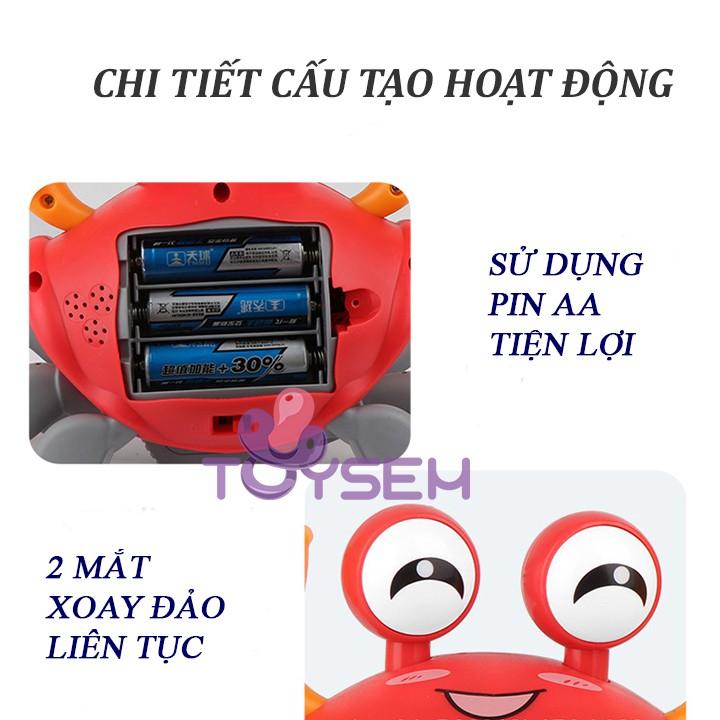 Đồ chơi trẻ em cua tinh nghịch biết bò có đèn và nhạc điều khiển bằng vổ vui nhộn - Quà tặng sinh nhật cho bé