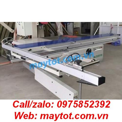 Máy cưa bàn trượt MJ6232 nâng điện, độ nghiêng hiển thị điện tử