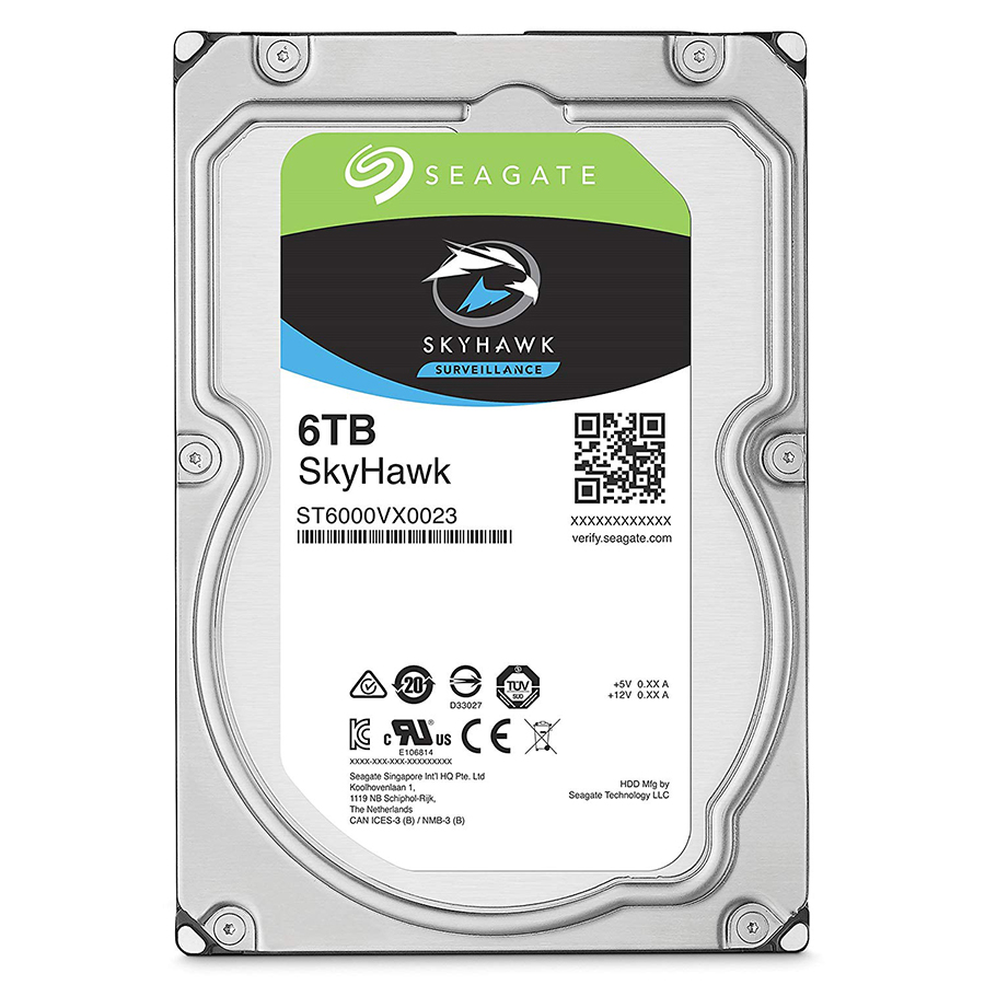 Ổ Cứng HDD Seagate SkyHawk ST6000VX0023 Sata III 6TB/64MB/7200rpm - Hàng Chính Hãng