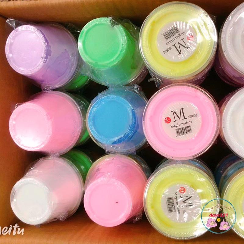 Slime Magic Bơ Sữa hộp 200ML to 9 màu cực đẹp Đồ chơi hũ slam chất nhờn ma quái squishy