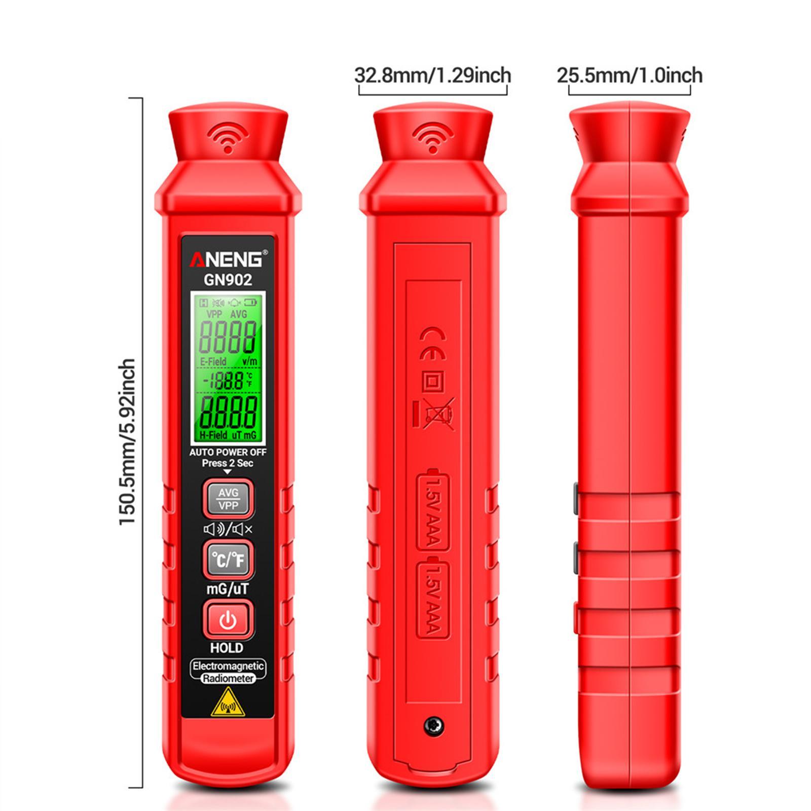 Electromagnetic Field Tester EMF Digital LCD Emf Testing EMF Meter EMF Tester for Computers Industry Home Office