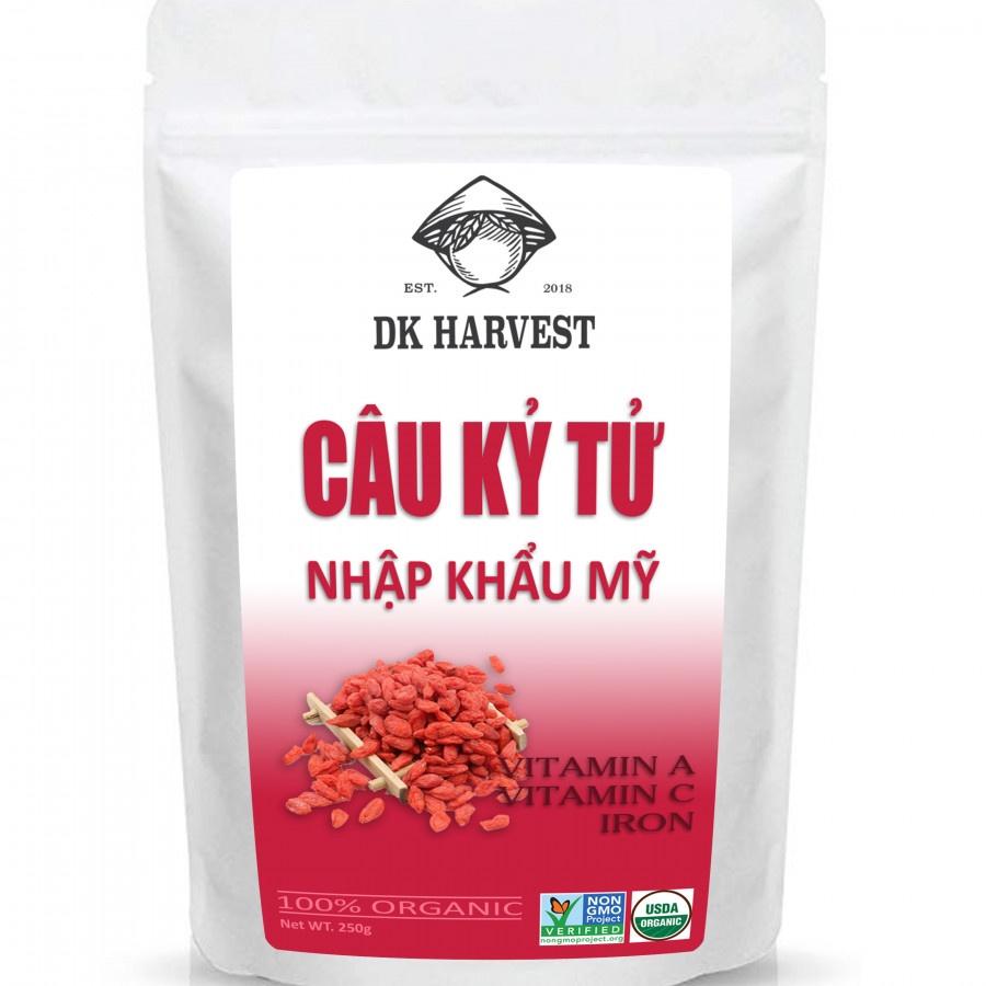 COMBO TIẾT KIỆM - Câu Kỷ Tử 100g &amp; Táo Đỏ Tân Cương Dried Jujube DK Harvest 350g