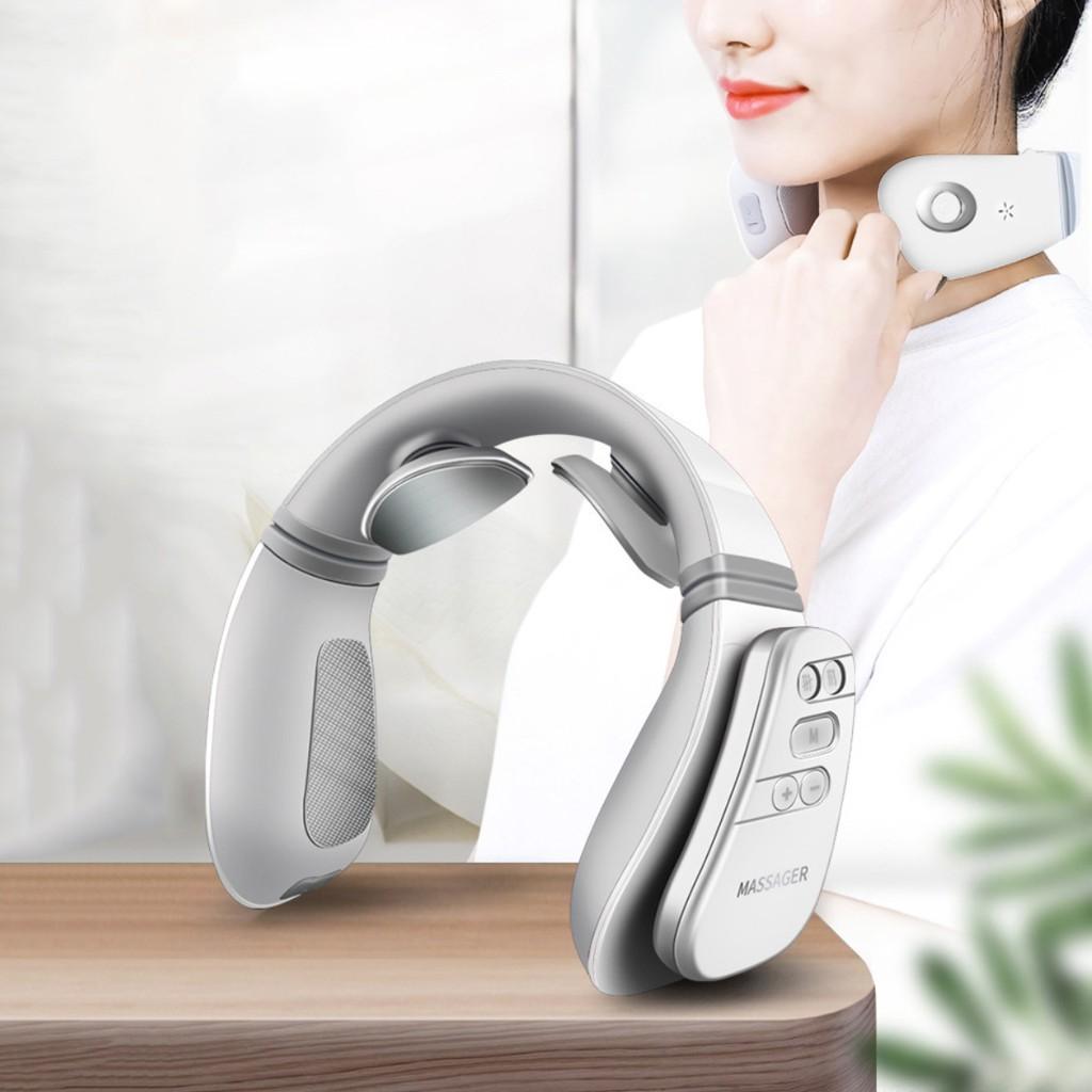 Máy massage cổ, vai, gáy cao cấp nhiều chức năng 3 chế độ massage, sử dụng pin sạc, có remote điều khiển từ xa - Máy massage toàn thân Thương hiệu OEM |