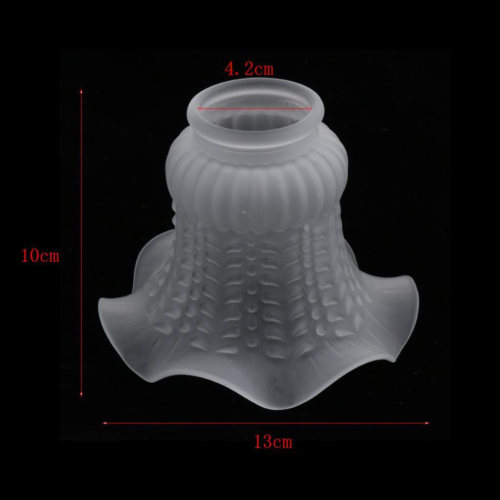 3pcs Replacement Ceiling Fan Chandelier Wall Light Frosted Clear Glass Shade