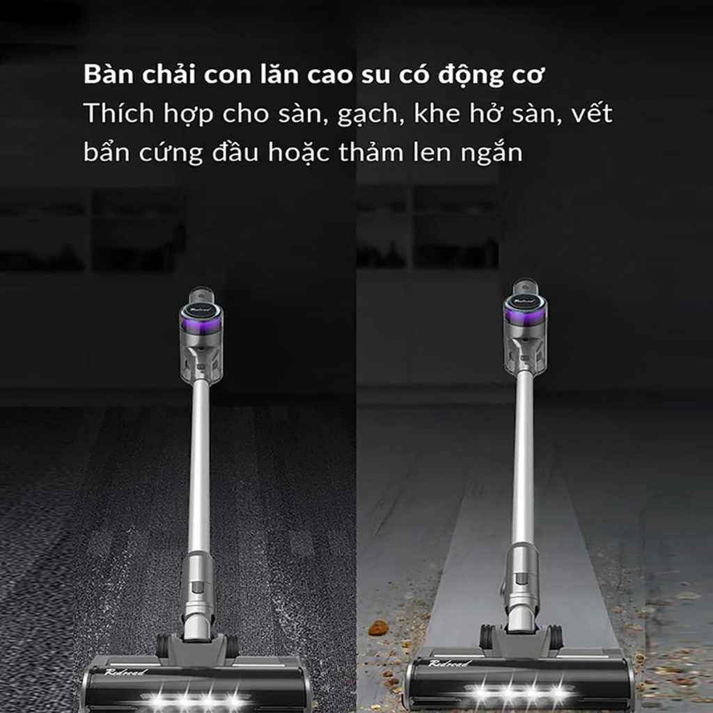 Máy Hút Bụi Không Dây Cầm Tay XIAOMI REDROAD V17 MAX - Đổ Rác Tự Động Với Bộ Lọc Kép Lực Hút Cực Mạnh 26500 Pa Thời Gian Làm Việc 60 Phút, Diện Tích Hoạt Động 200m2 Công Suất 450 W - Hàng Chính Hãng