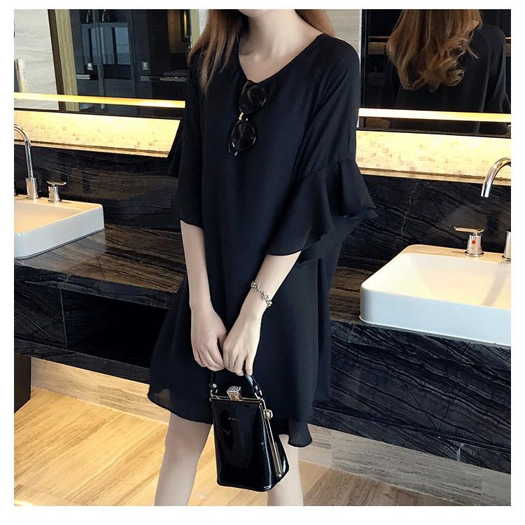 Đầm Tay Ráp Lăng Cao Cấp