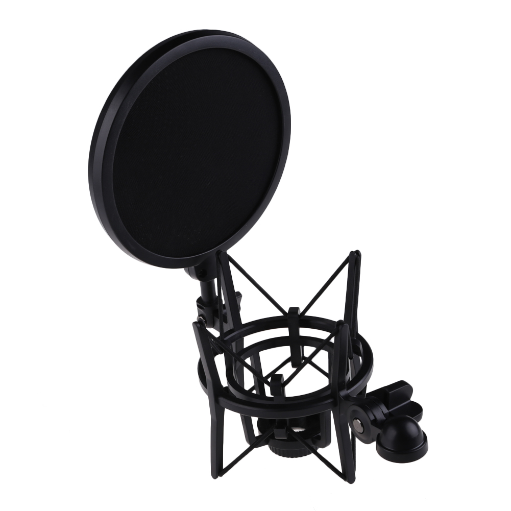 Bộ Shock Mount Kèm Màng Lọc Âm Cho Micro Hát Live Stream YL-101 AZONE