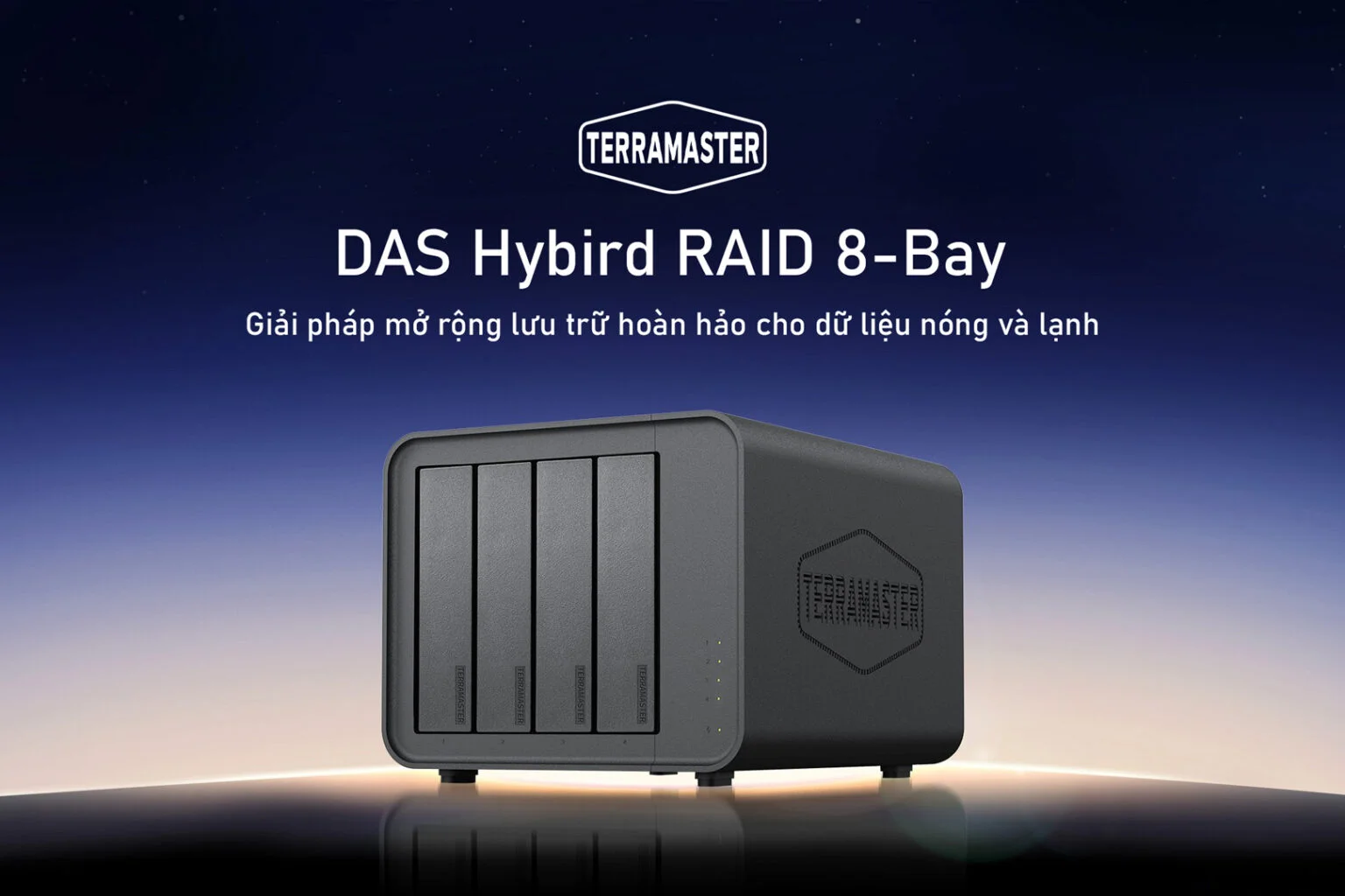 Thiết bị lưu trữ DAS D8 Hybrid 8bay hàng chính hãng
