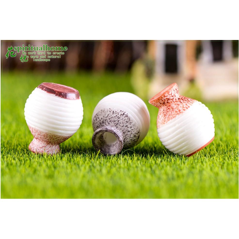 Mô hình bình gốm cắm hoa trang trí tiểu cảnh, terrarium, bonsai DIY