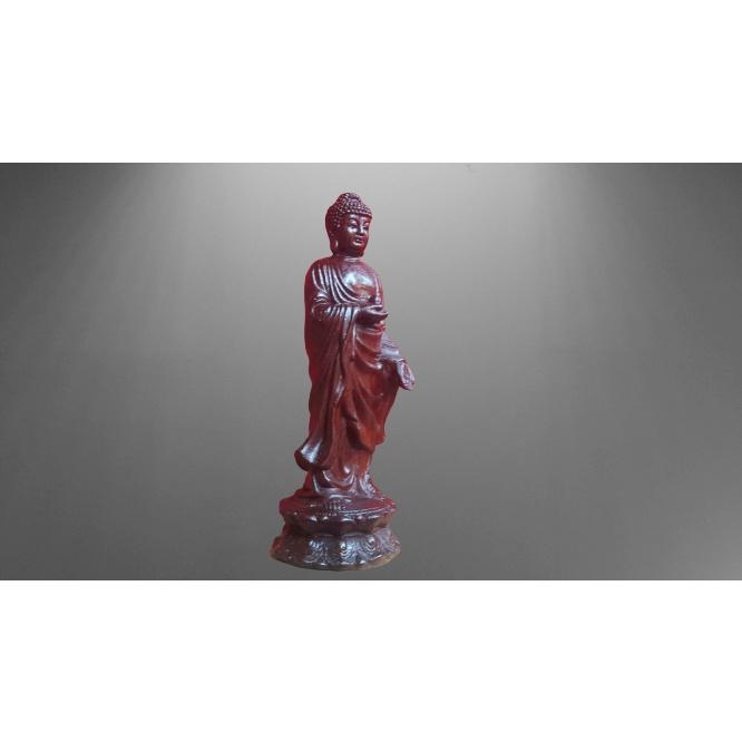 Tượng Phật A Di Đà Bằng gỗ Quý Trắc, Gõ, Mun, Cẫm, Hương. Cao 15cm. Tượng để xe ô tô, thờ phụng, trang trí