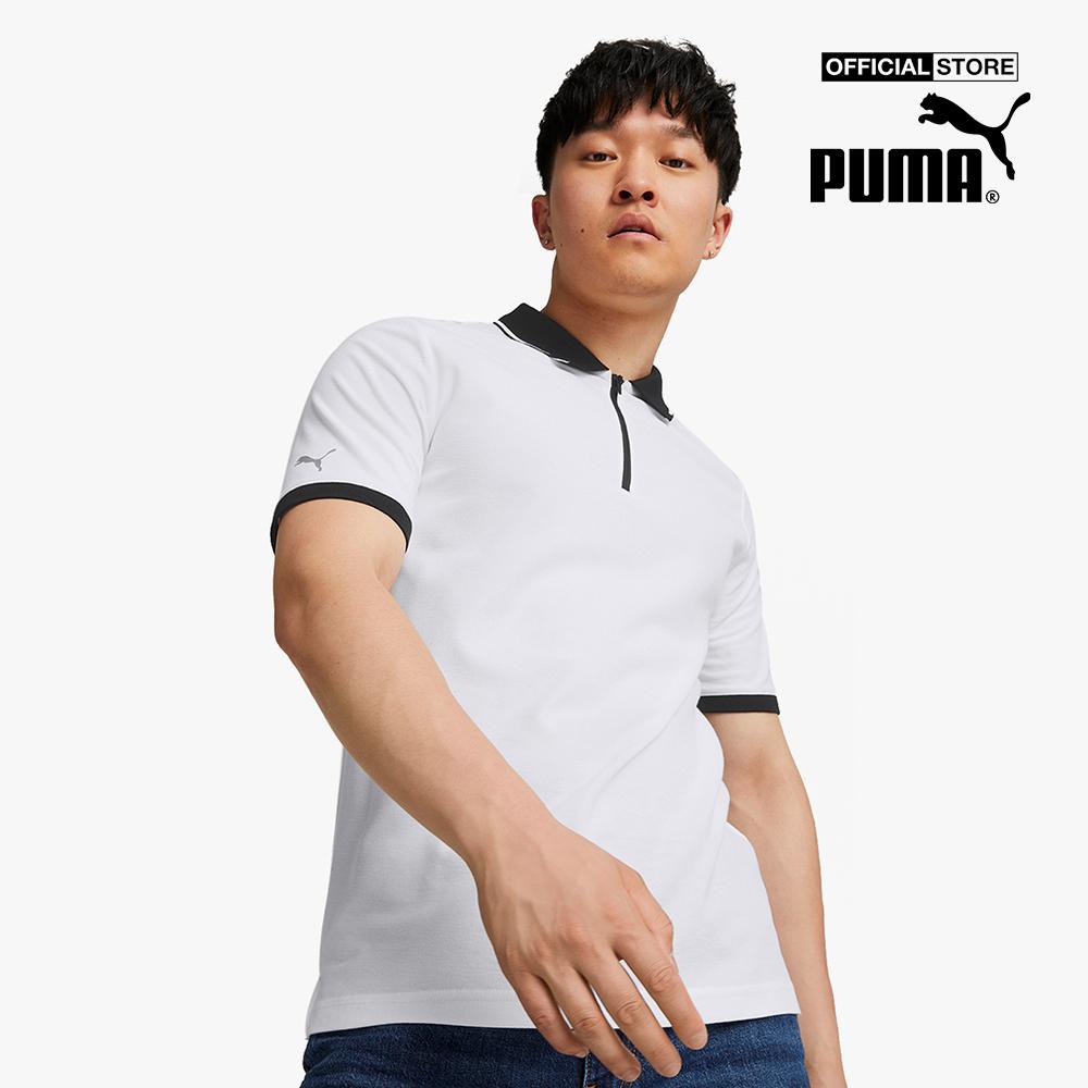 PUMA - Áo polo nam thể thao ngắn tay phối zip BMW M Motorsport 535870