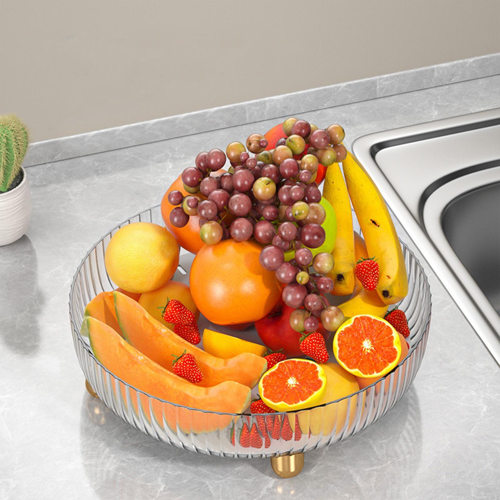 Fruit Plate Bathroom Countertop Organizer Cosmetic Storage Tray for Bathroom