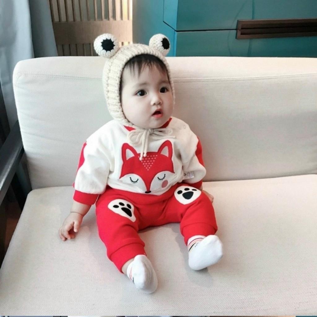 Bộ Cotton Dài Tay Cho Bé Bộ Thu Đông Dài Tay Minky Mom Cho Bé Trai Bé Gái Với Các Hình Thú Siêu Dễ Thương