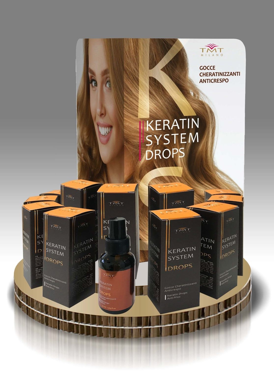 Dầu dưỡng làm đẹp tóc Keratin System Drops 50ml - TMT Milano - Italy - Hàng Chính Hãng