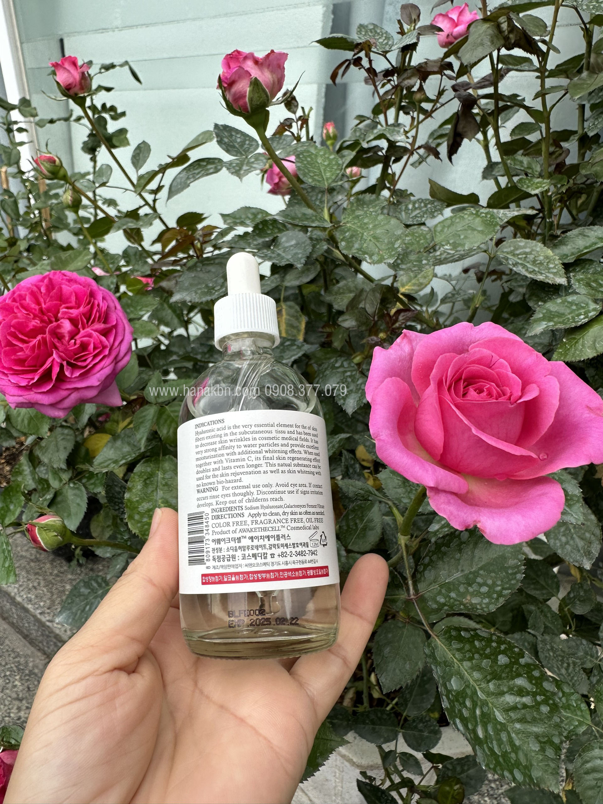Serum HA Plus 100ml - Cấp Nước, Dưỡng Ẩm, Căng Bóng Da, Mờ Nếp Nhăn