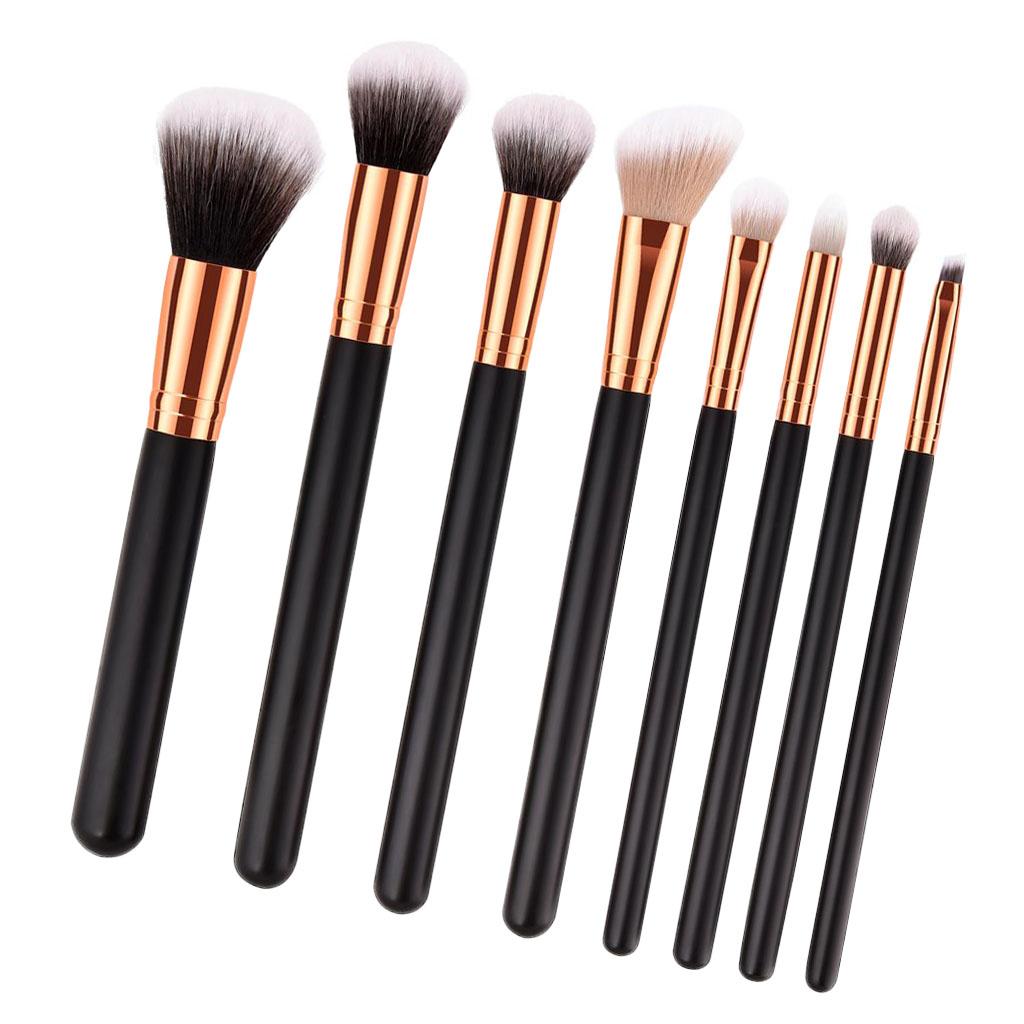 Soft Makeup Brushes Set Powder Foundation Eyeshadow Brow Lip Brush Tool 8PCS