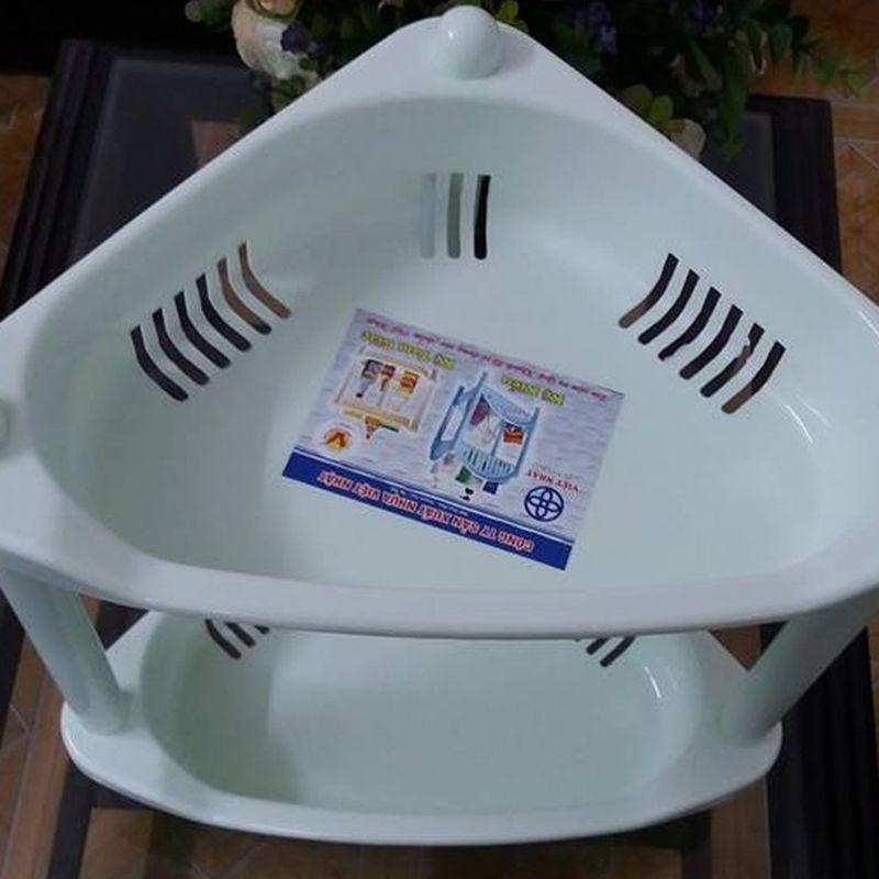 Kệ nhựa, kệ góc nhà tắm 2 tầng 3 tầng tam giác