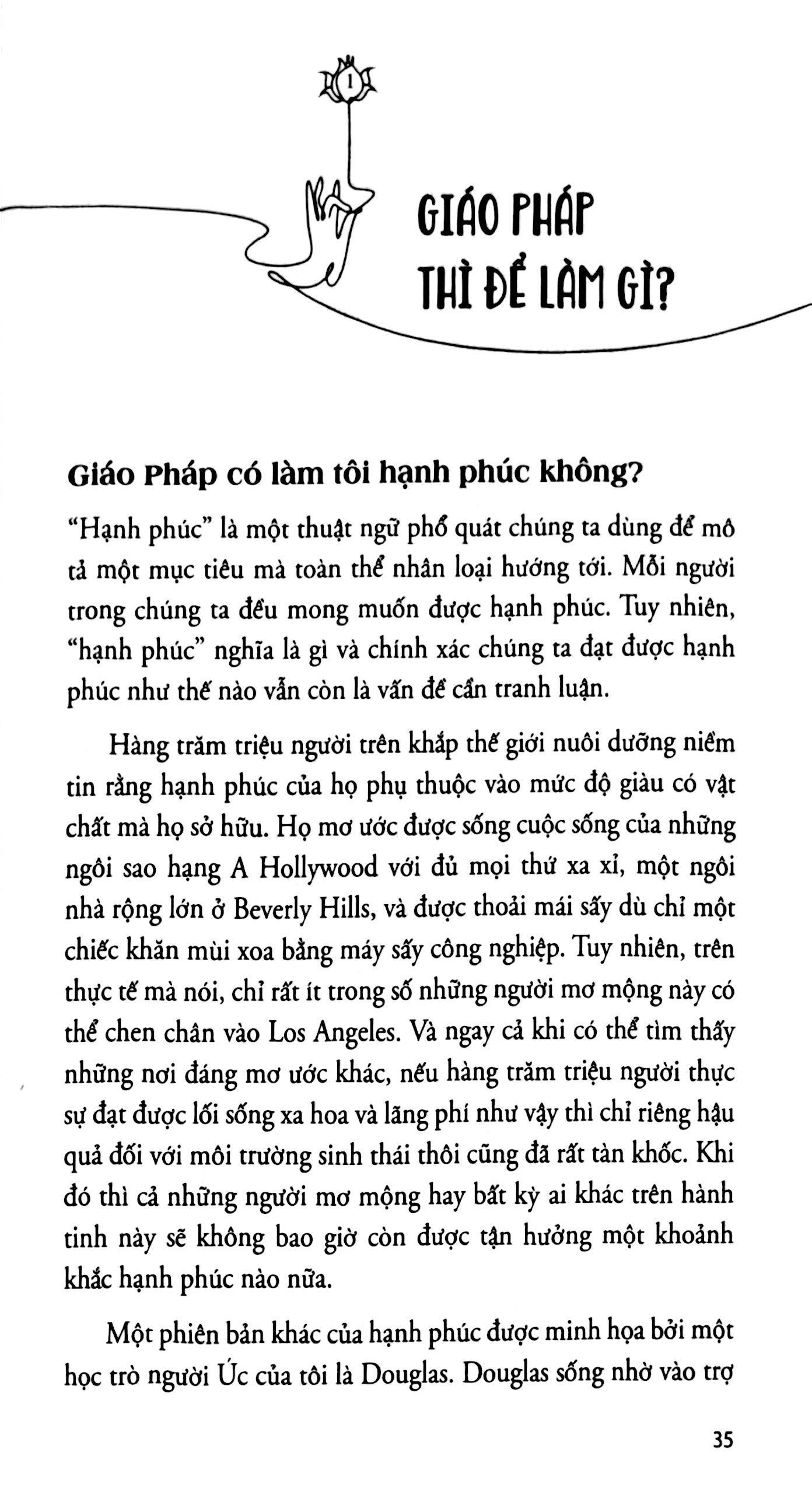 Sách - Không Mưu Cầu Hạnh Phúc - Một Hướng Dẫn Cho Thực Hành Pháp Sơ Khởi