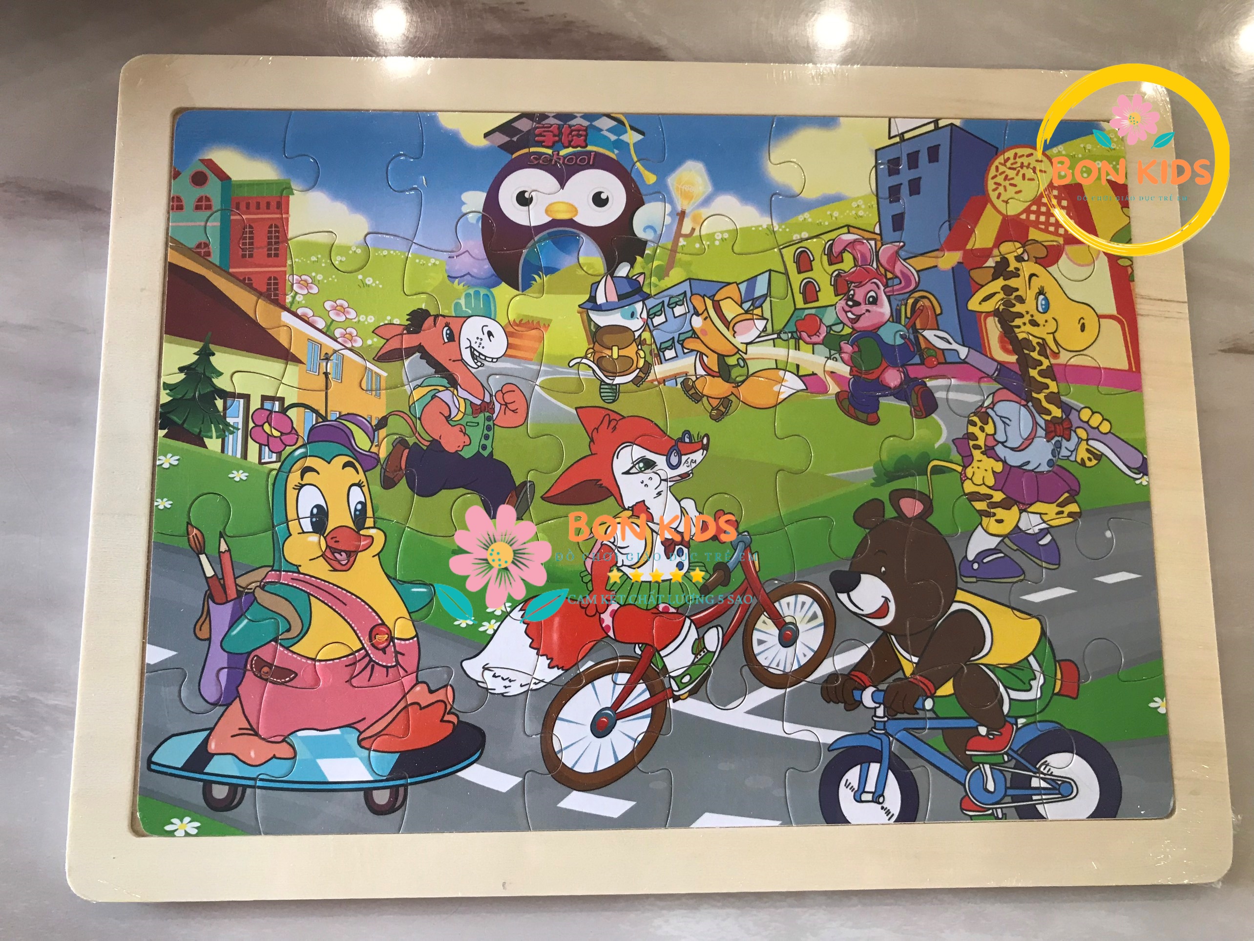 Đồ chơi tranh xếp hình 40 mảnh puzzle cho bé - Đồ chơi thông minh trẻ em