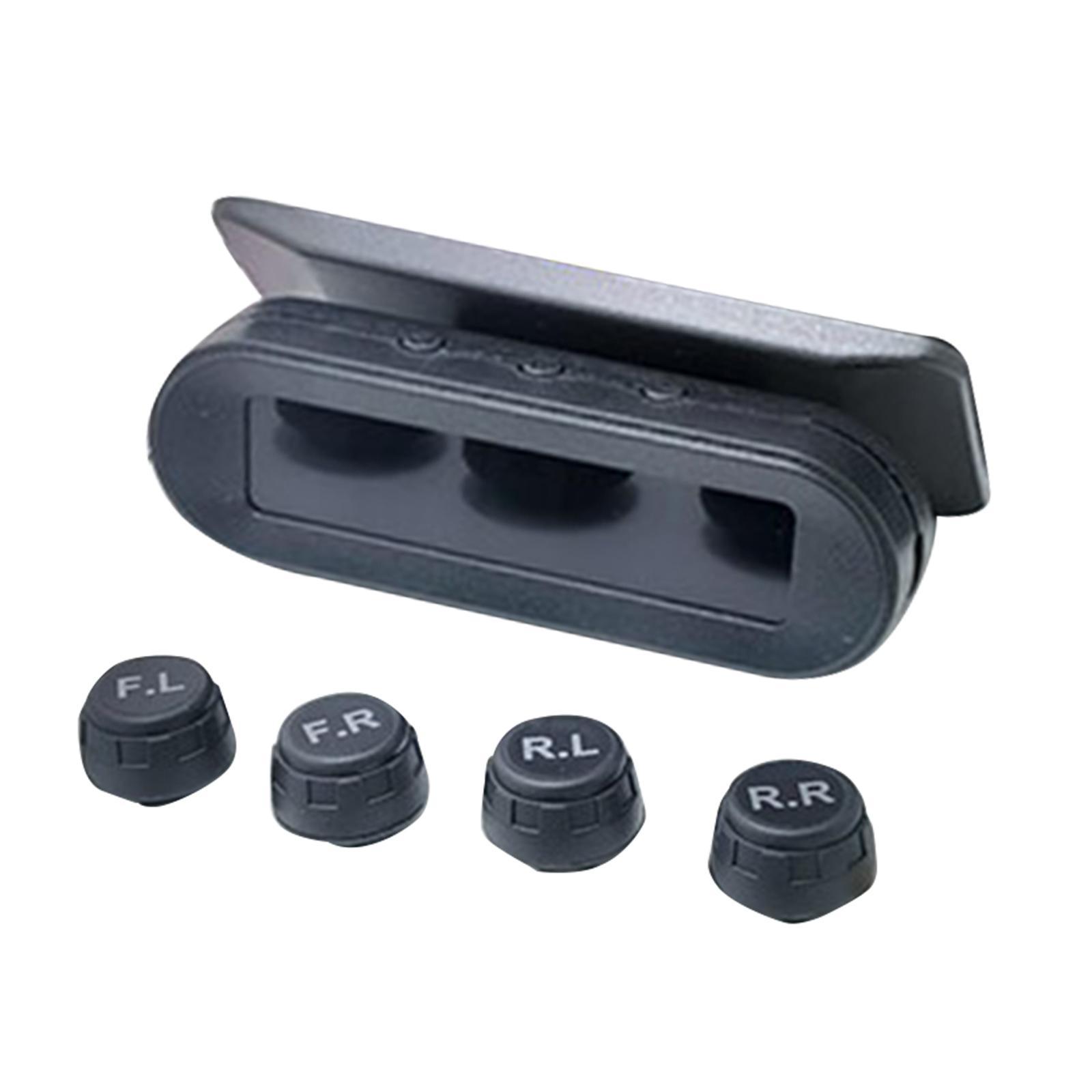 Car Universal Tire Pressure Monitor with External Sensors LCD Display Solar