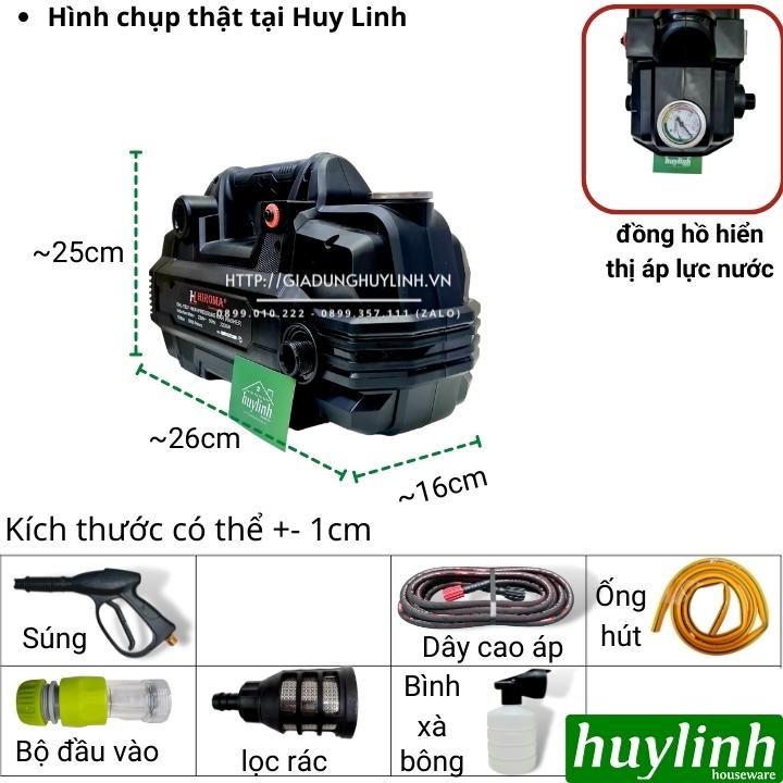 Máy rửa xe áp lực cao chính hãng HIROMA DHL - 1337, model 2020 công suất 2200w, áp lực cực mạnh là dòng máy rửa xe được đa số khách hàng yêu thích và tin chọn