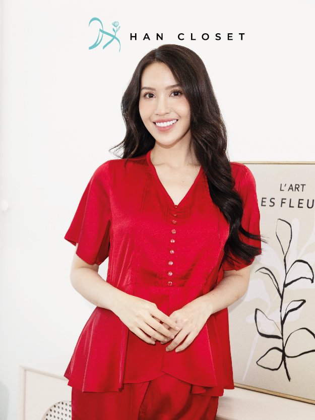 Đồ Ngủ Nữ Bộ Pijama Quần Dài Tay Ngắn Lụa Cao Cấp Mặc Nhà Đẹp Mềm Mịn Thấm Hút Thoáng Mát – HAN CLOSET