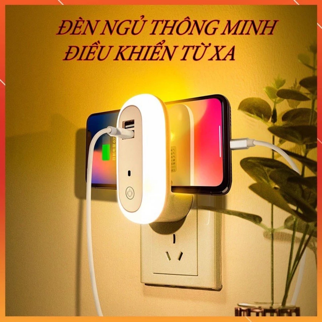 Đèn Ngủ Điều Khiển Từ Xa OVAL NIGHT LIGHT - Đèn Ngủ Thông Minh - Có 10 Cấp Độ Sáng, Hẹn Giờ