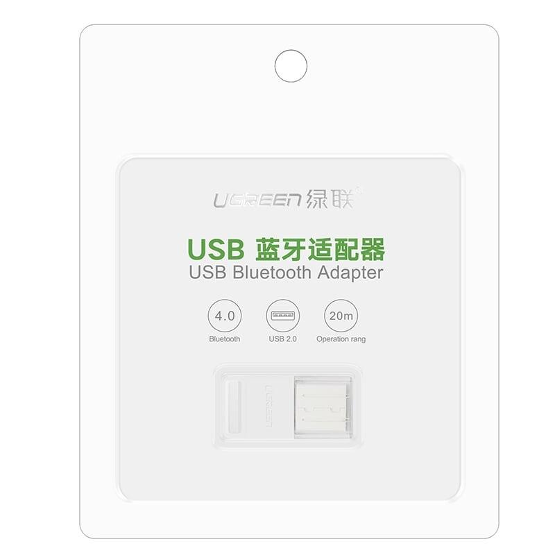 Ugreen UG30443US192TK BT 4.0 màu Trắng USB nhận Bluetooth hô trợ APTX - HÀNG CHÍNH HÃNG