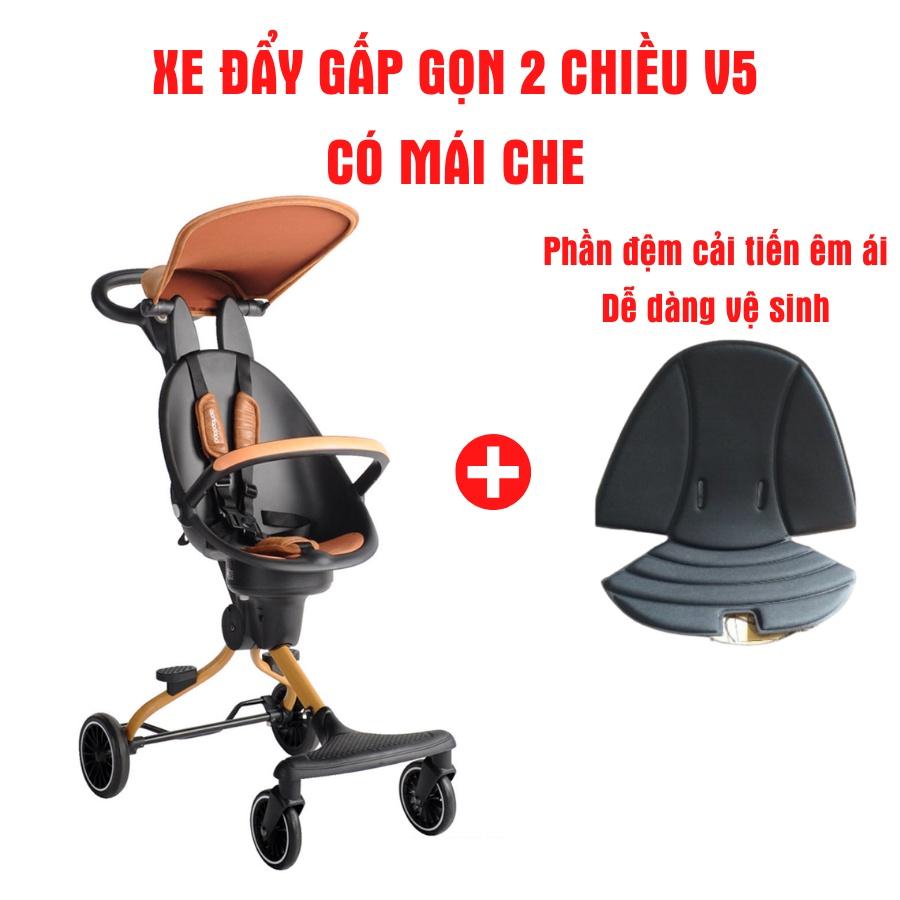 Xe đẩy đảo chiều - Xe đẩy dạo chơi gấp gọn cho bé V5