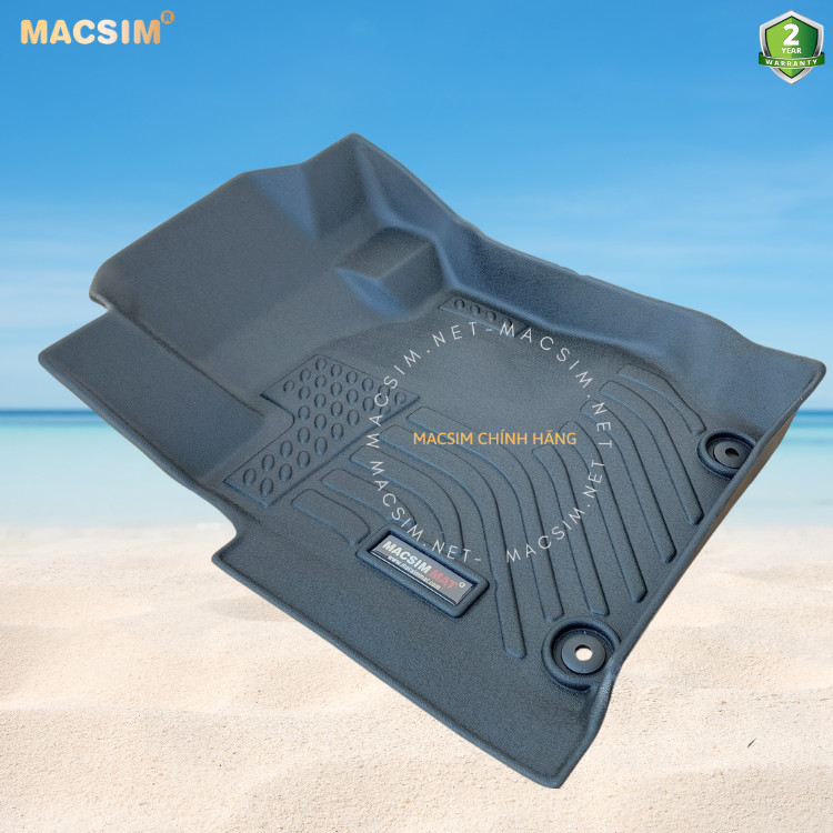 Thảm lót sàn xe ô tô Mitsubishi Pajero Sport 2019 - 2022 Nhãn hiệu Macsim chất liệu nhựa TPE cao cấp