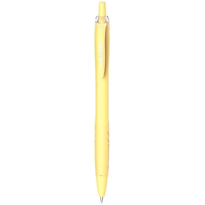 Hộp 5 Bút Gel Bấm 0.6 mm Màu Pastel Pazto - Flexoffice FO-GELB039 - Mực Xanh