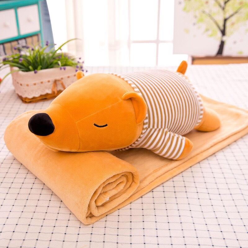 BỘ CHĂN GỐI HÌNH THÚ VĂN PHÒNG 3in1