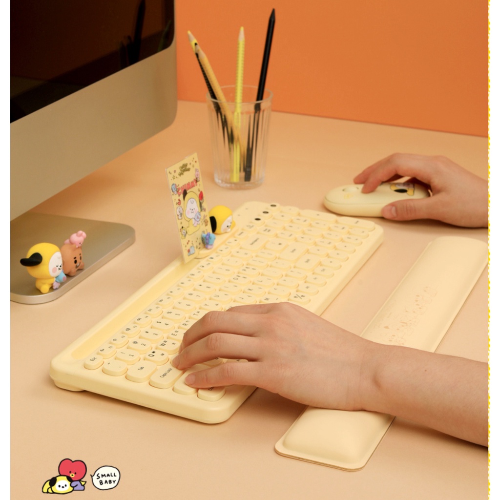 ĐỆM KÊ CỔ TAY GÕ BÀN PHÍM BT21 KEYBOARD PAD CHỐNG MỎI, CHAI TAY