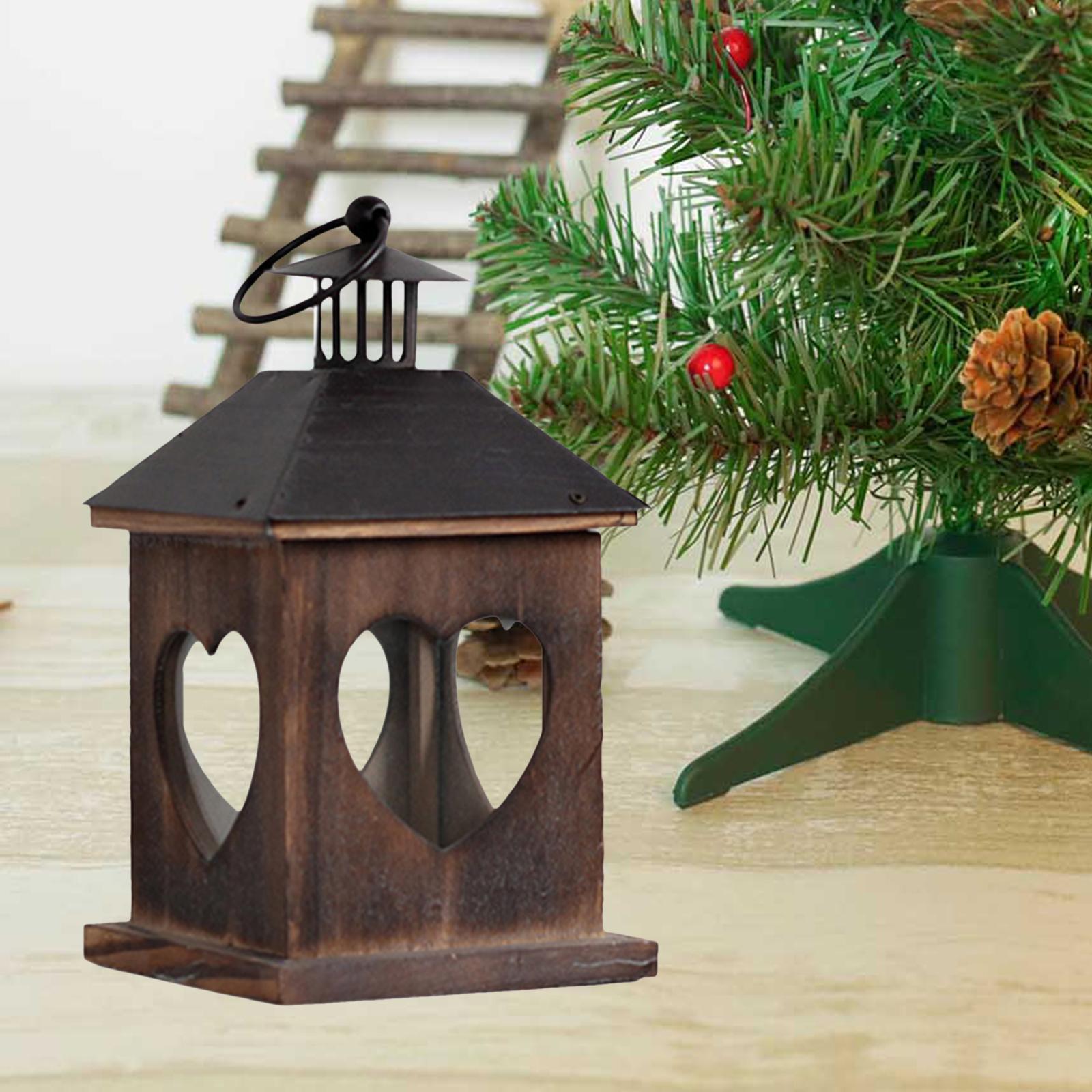 Candle Holder Hanging Lantern Ornaments Windproof for Outdoor Candlestick Love