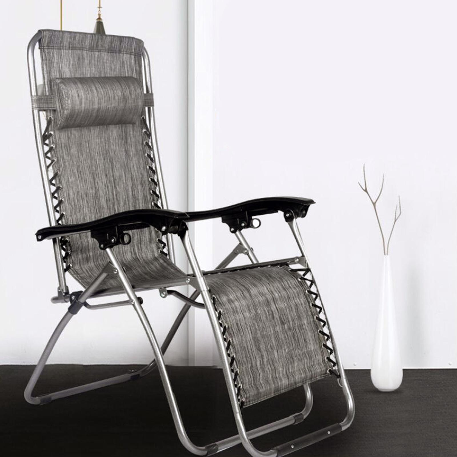 4 Pieces Headrest Pillow  Lounge Folding Chair   Pillow