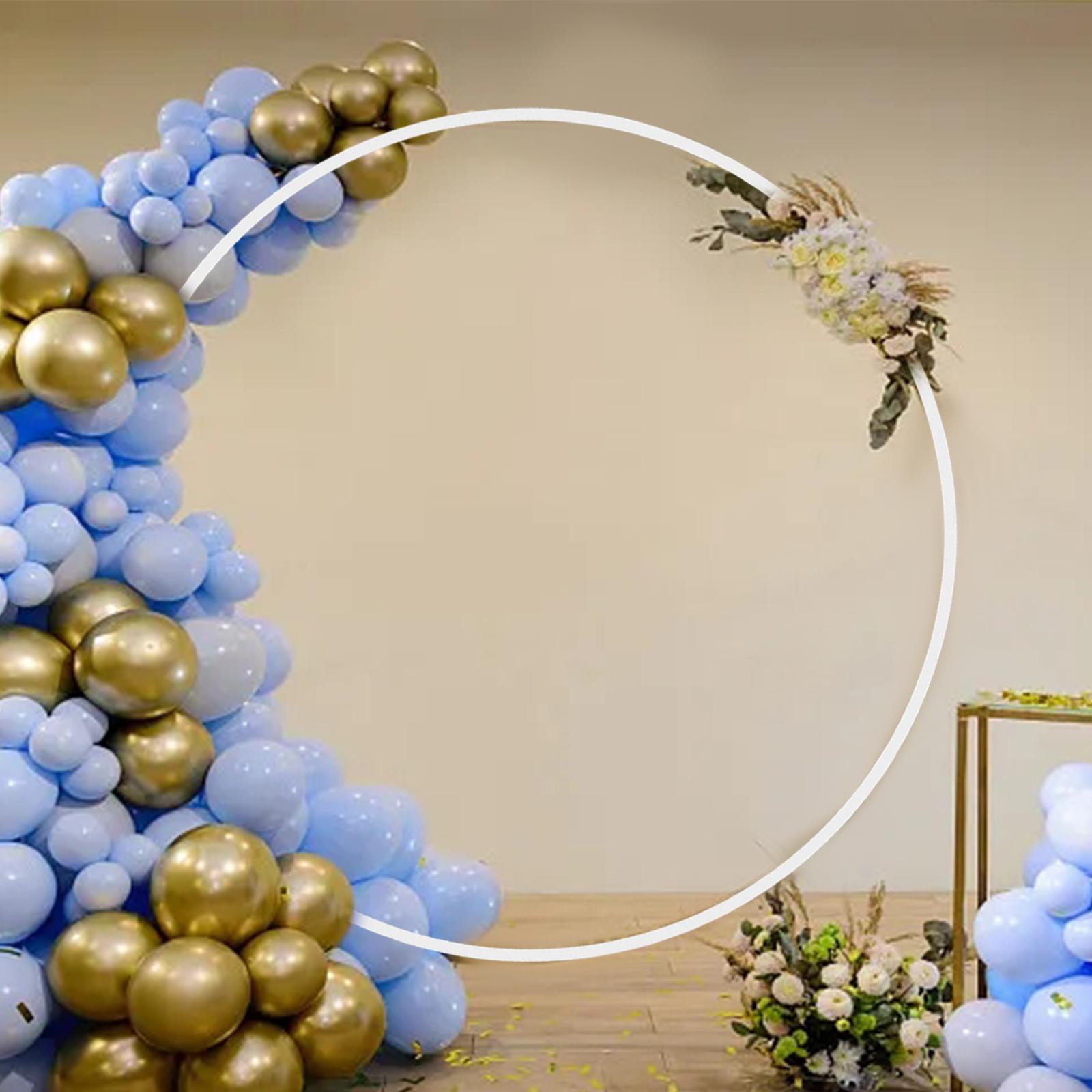 Balloon Flower Arch Stand Frame Round Backdrop Stand for Party Birthday