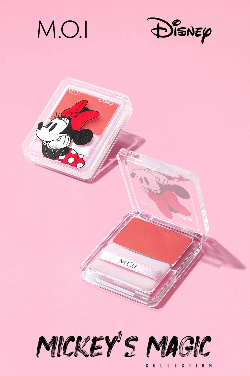 Phấn Má Hồng M.O.I Hồ Ngọc Hà Siêu Mịn Glowing Cheeks Hàn Quốc 3 Màu Siêu HOT M.O.I và Disney Hình Chuột Mickey