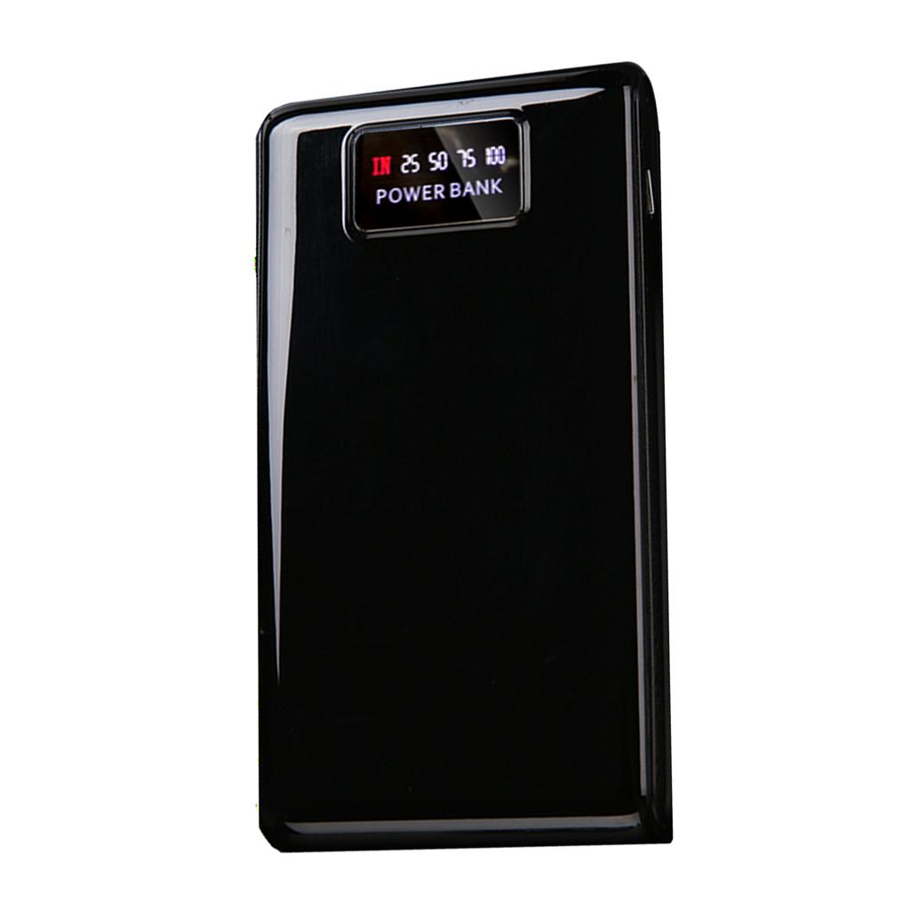 DIY Type-C and Micro USB Input Port Power Pack Kit 6x18650 Battery Dual USB Battery Power Bank Case