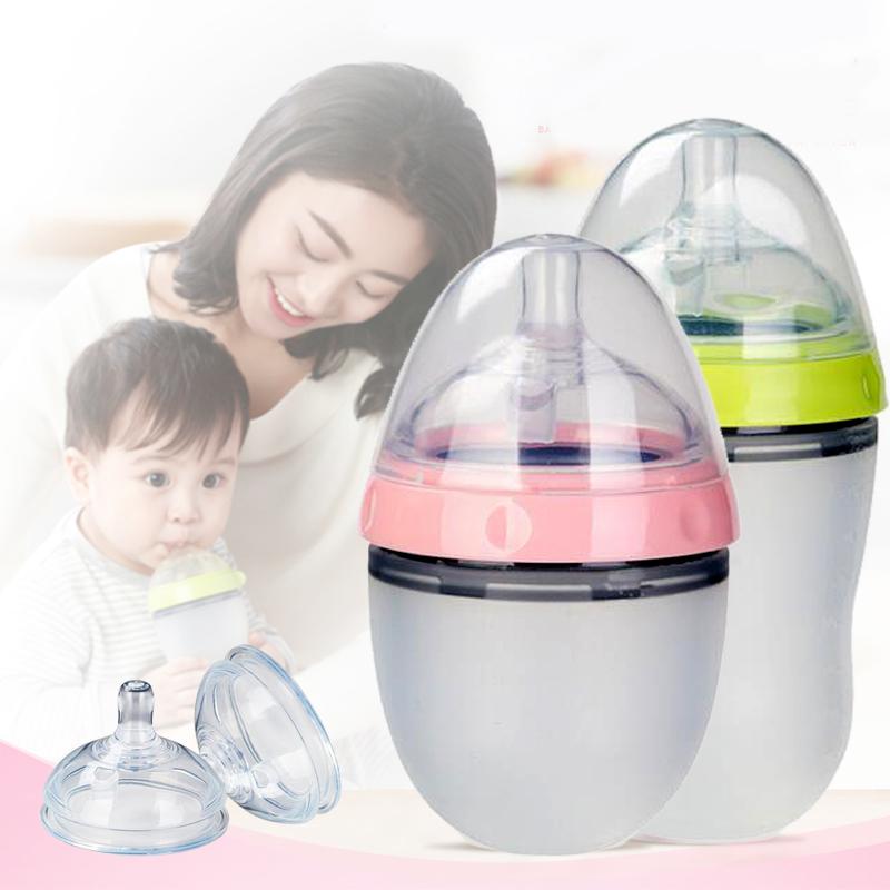 Bình Sữa Núm Silicone Sữa Silicone Bình Sữa Cho Bé Uống Nước Trẻ Em Núm Vú Bình GYH