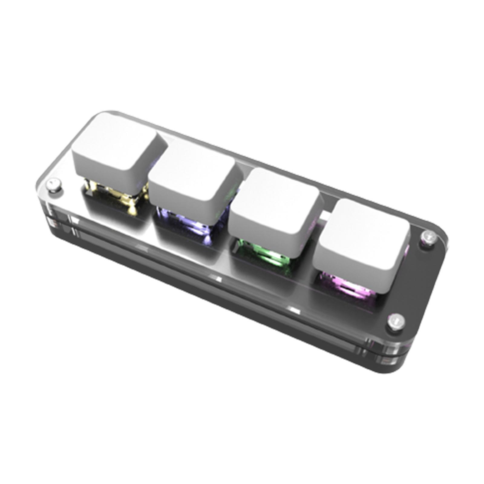Keyboard RGB Keys Upgrade Parts Mechanical for Linux Programming Gaming , White